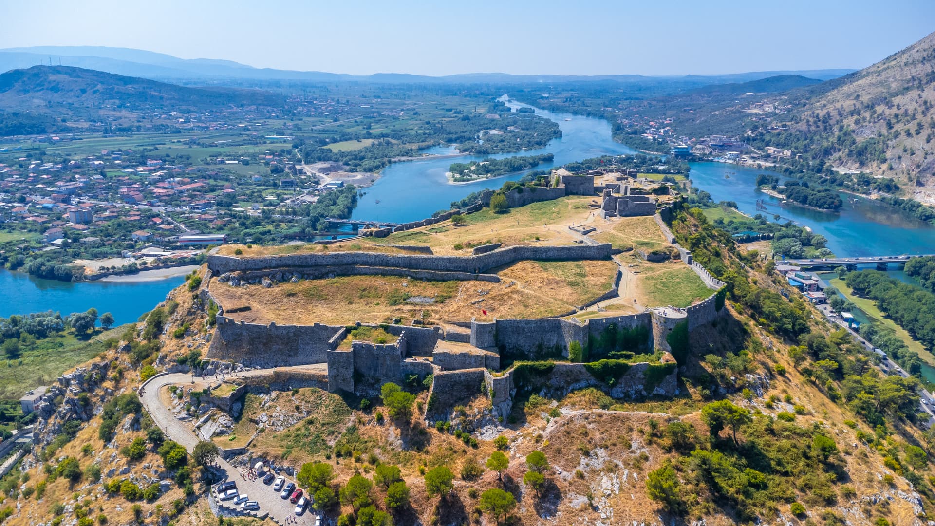 Rozafa-Castle-Shkoder-walls-Albania